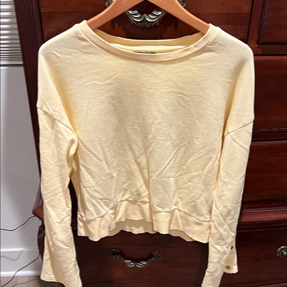 Women's Cream Long Sleeve Top